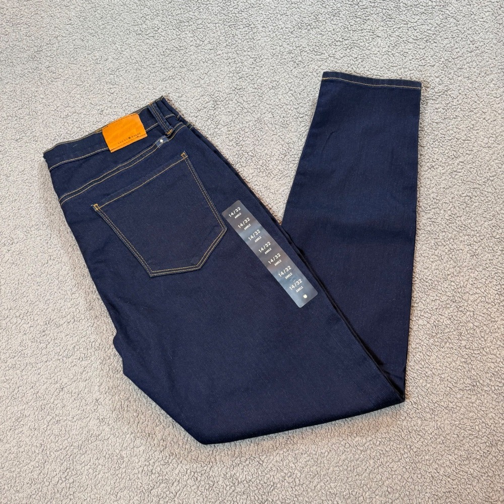 Lucky Brand Brooke Legging Jean Mid Rise Dark Wash 14/32 Ankle 7W13264 NEW